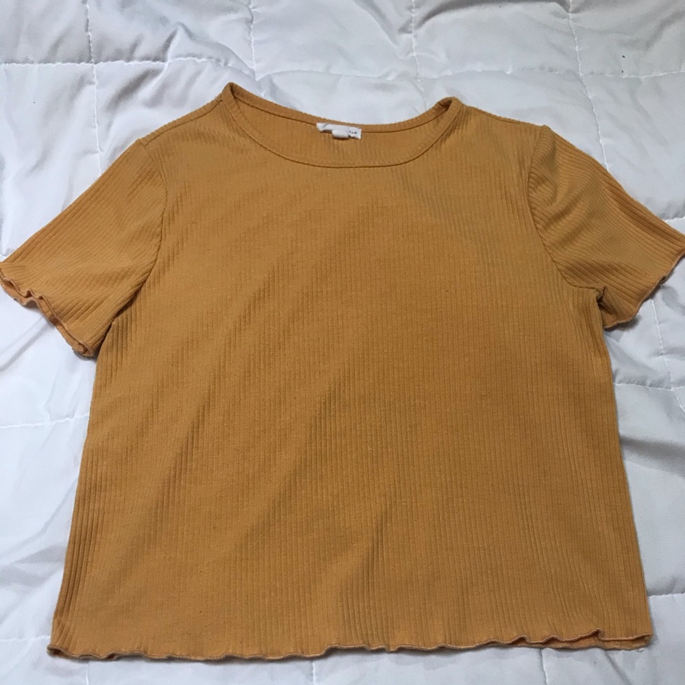 Mustard Crop Top